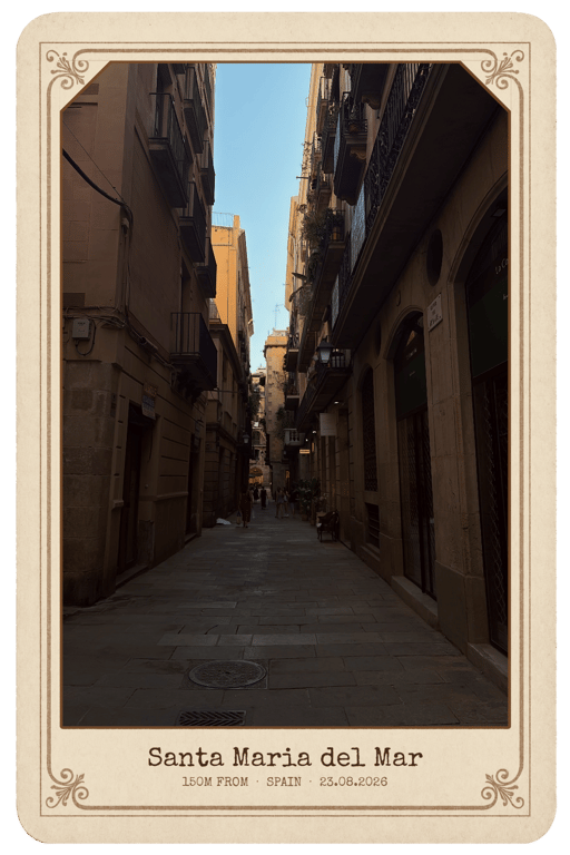 A postcard from Santa Maria del Mar