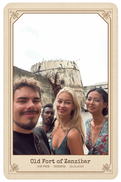 A postcard from Old Fort of Zanzibar