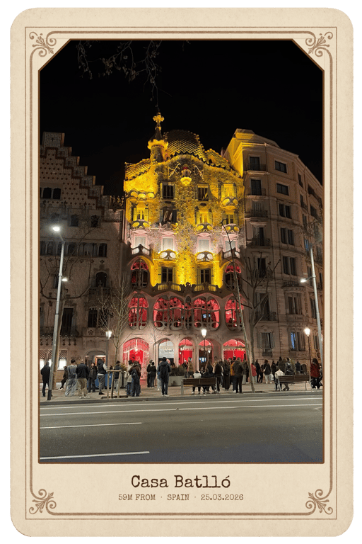 A postcard from Casa Batlló