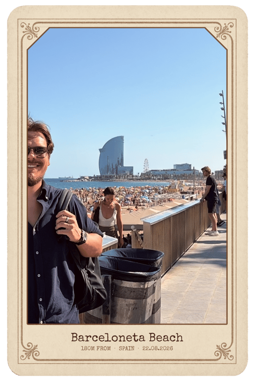 A postcard from Barceloneta Beach