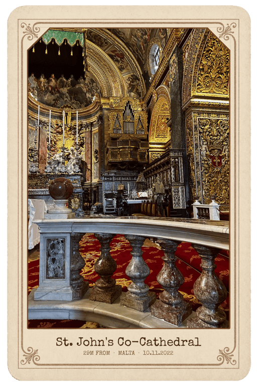 A postcard from St. John's Co-Cathedral