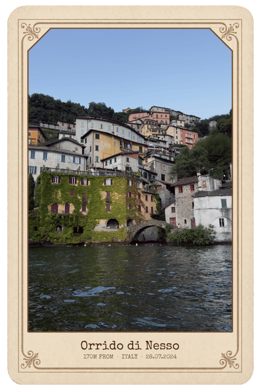 A postcard from Orrido di Nesso