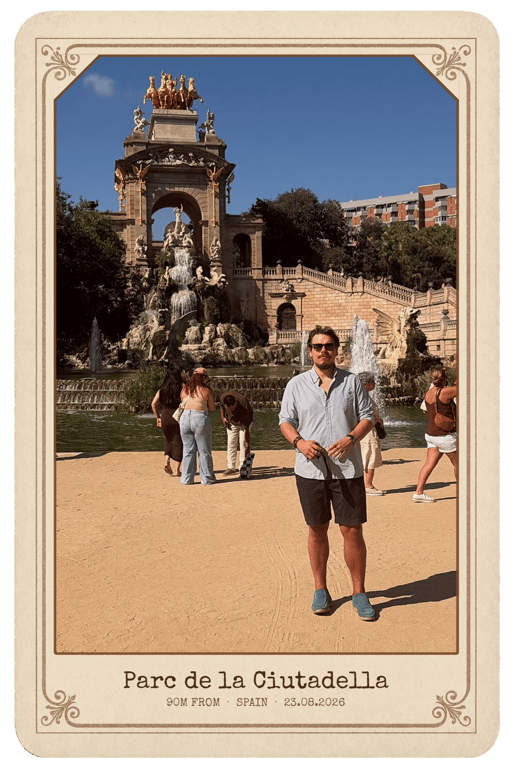 A postcard from Parc de la Ciutadella