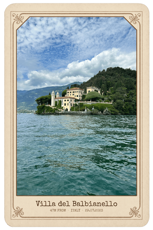 A postcard from Villa del Balbianello